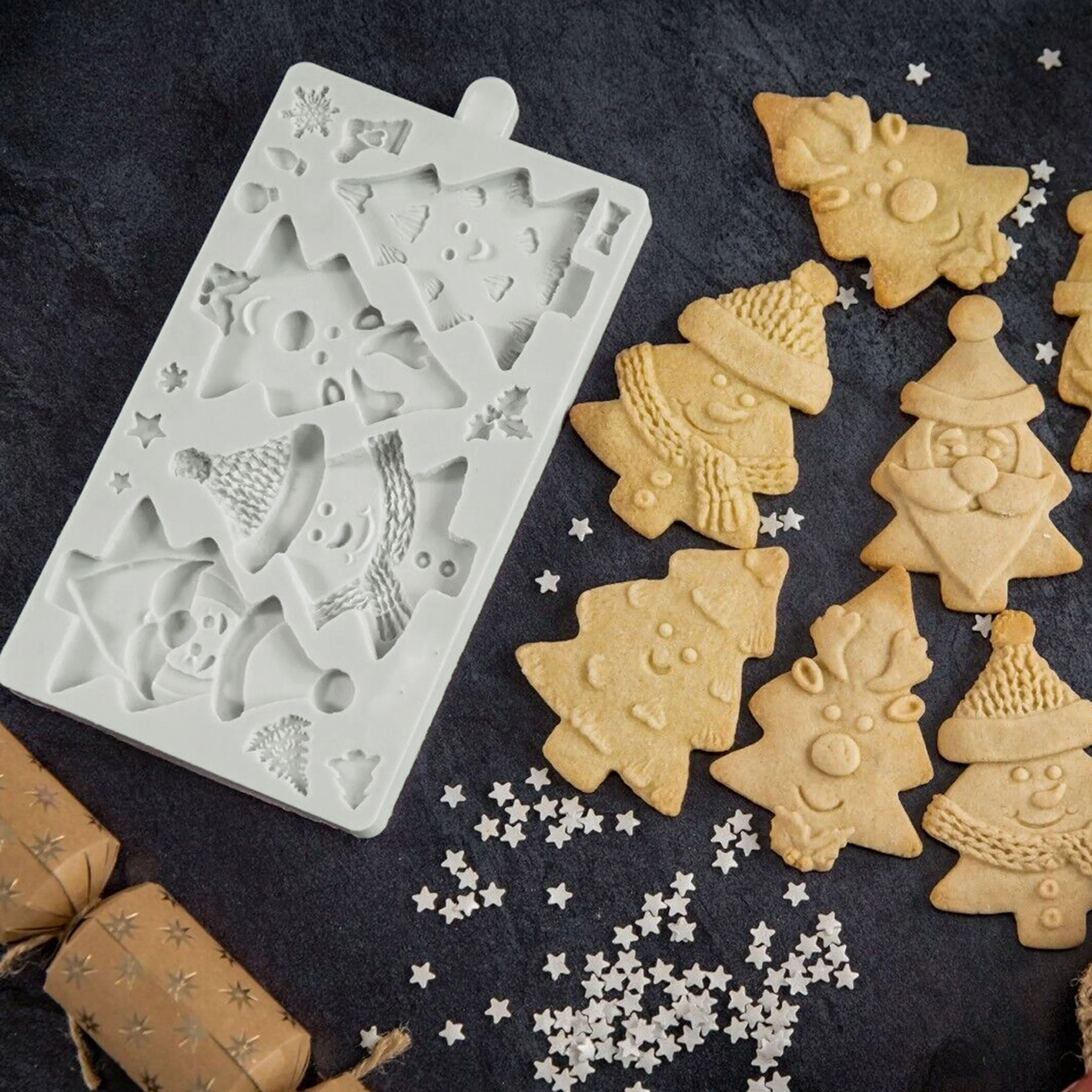 Christmas Tree Mould Silicone Mold Fondant Cake Tool Gumpaste Mould, Sugarcraft, Chocolate Forms,Kitchen Accessories
Christmas Tree Mould Silicone Mold Fondant Cake Tool Gumpaste Mould, Sugarcraft, Chocolate Forms,Kitchen Accessories
