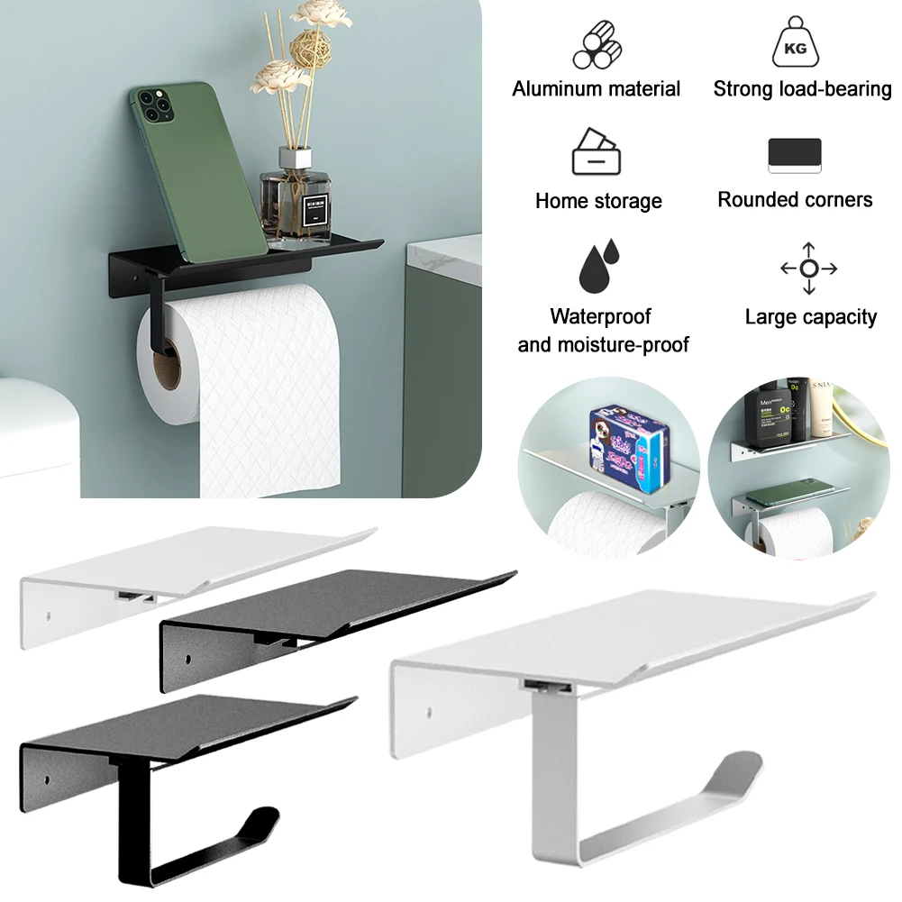 New Toilet Paper Holder Roll Paper Storage Hook Wall Mounted Rolling Tissue Hanger with Mobile Phone Stand Bathroom Accessories
New Toilet Paper Holder Roll Paper Storage Hook Wall Mounted Rolling Tissue Hanger with Mobile Phone Stand Bathroom Accessories