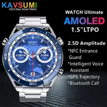 2023 New DT Ultra Mate Smart Watch Men NFC Wireless Charging Bluetooth Call GPS Tracker Fitness Bracelet Business Smartwatch