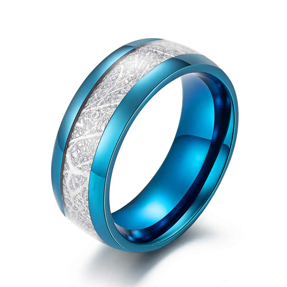 8mm Unique Men Wedding Rings Silver Black Blue Stainless Steel Circle Fashion Anniversary Jewelry size 7 8 9 10 11 12 
8mm Unique Men Wedding Rings Silver Black Blue Stainless Steel Circle Fashion Anniversary Jewelry size 7 8 9 10 11 12