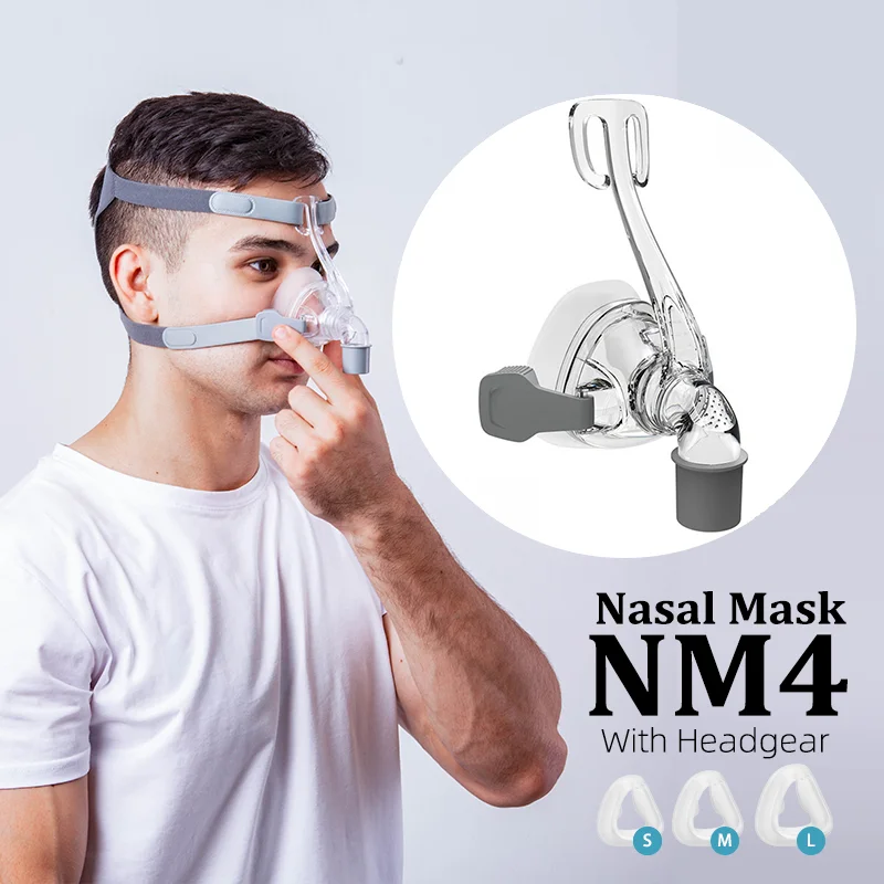 Full Size NM4 Nasal CPAP Mask with Headgear for Sleep Apnea and Snoring, Featuring Anti-Slip Properties and Superior Comfort
Full Size NM4 Nasal CPAP Mask with Headgear for Sleep Apnea and Snoring, Featuring Anti-Slip Properties and Superior Comfort