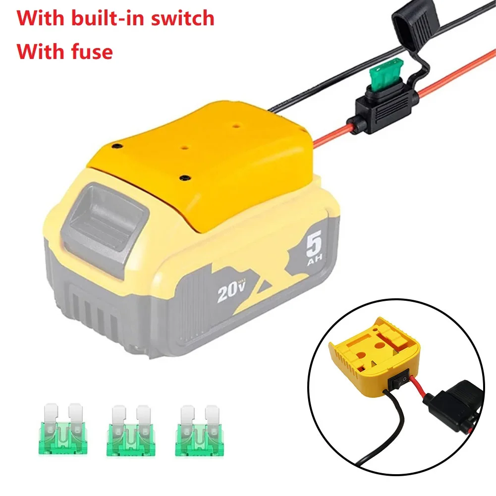 1pc Battery Adapter With Fuse And Built-in Switc For Dewalt 18V/20V Max Battery Adapter Dock Power Connector DCB205
1pc Battery Adapter With Fuse And Built-in Switc For Dewalt 18V/20V Max Battery Adapter Dock Power Connector DCB205
