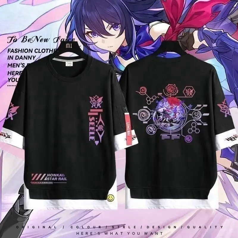 Honkai: Star Rail Seele Cosplay Anime Multicolor Short Sleeve Fashion Crew Neck T-shirts Men Women Hip Hop Cotton Tops Tees
Honkai: Star Rail Seele Cosplay Anime Multicolor Short Sleeve Fashion Crew Neck T-shirts Men Women Hip Hop Cotton Tops Tees