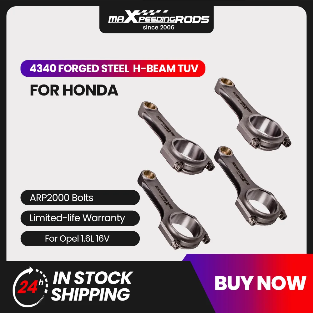 4x Forged Connecting Rods for Honda Acura K24 K24A1 K24A2 K24A4 K24A8 2.4L 152mm Conrods Genuine 3/8" ARP 2000 bolts Forged 4340
4x Forged Connecting Rods for Honda Acura K24 K24A1 K24A2 K24A4 K24A8 2.4L 152mm Conrods Genuine 3/8" ARP 2000 bolts Forged 4340