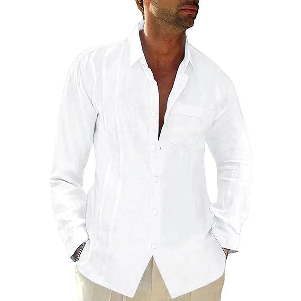 Men's Clothing Shirt Blouse Button Down Casual Collared Long Sleeve Loose M-2XL Men Polyester Shirt Fashionable
Men's Clothing Shirt Blouse Button Down Casual Collared Long Sleeve Loose M-2XL Men Polyester Shirt Fashionable