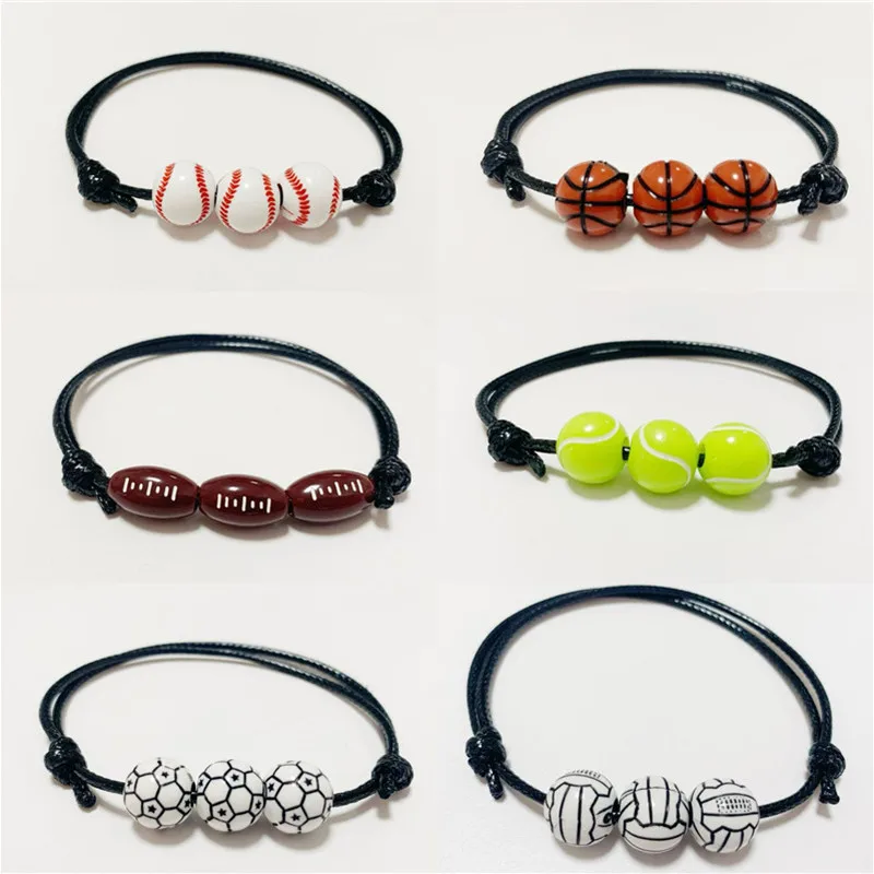 Free Shipping 2023 Summer Basketball Baseball Men Bracelet Wax Thread Woven Tennis Football Bracelet Sports Men Jewelry
Free Shipping 2023 Summer Basketball Baseball Men Bracelet Wax Thread Woven Tennis Football Bracelet Sports Men Jewelry