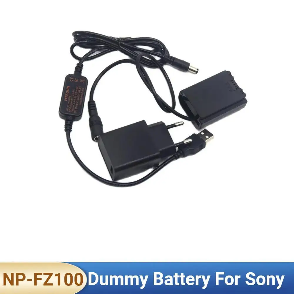 QC 3 0 Charger Universal USB to DC Power Cable NP-FZ100 Dummy Battery for Sony Alpha A7IV A9 A7RM3 A7RIII A6600 A7M3 Camera
QC 3 0 Charger Universal USB to DC Power Cable NP-FZ100 Dummy Battery for Sony Alpha A7IV A9 A7RM3 A7RIII A6600 A7M3 Camera