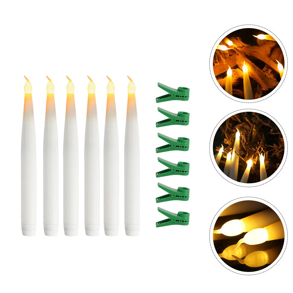 6pcs LED Operated Taper Flickering Flameless Taper Warm White LED Handheld Lights for Christmas Wedding Party Candles
6pcs LED Operated Taper Flickering Flameless Taper Warm White LED Handheld Lights for Christmas Wedding Party Candles