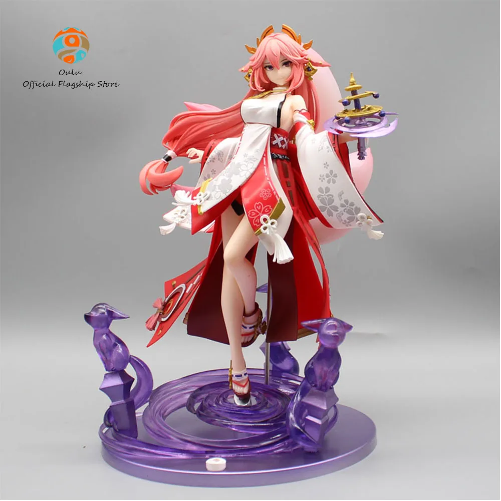 Фигурка аниме Genshin Impact, фигурка Yae Miko, стоящая модель, игрушки, статуэтка для комнаты, украшение, подарок на день рождения для детей
Фигурка аниме Genshin Impact, фигурка Yae Miko, стоящая модель, игрушки, статуэтка для комнаты, украшение, подарок на день рождения для детей