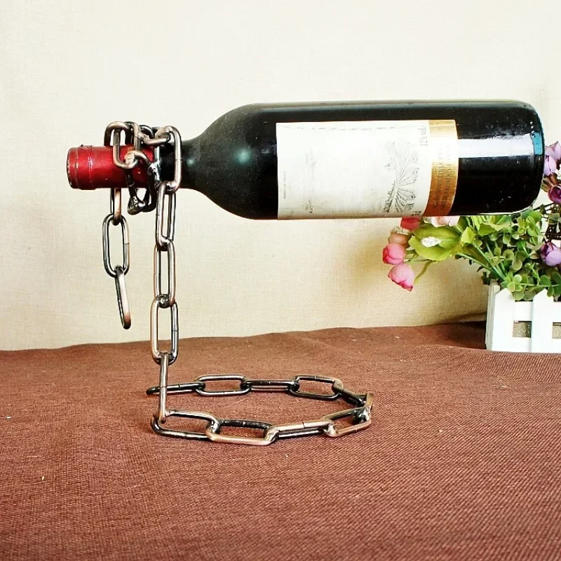 

Creative Suspended Rope Wine Rack Serpentine Snake Bracket Wine Bottle Holder Bar Cabinet Display Stand Shelf Gifts Table Decor