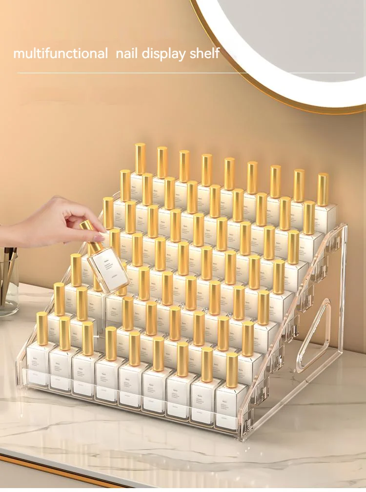 3/5/7 Layers New Nail Polish Display Organizer Shelf Clear Cosmetic Display Rack Holder Frame Jewelry Stand Storage Box
3/5/7 Layers New Nail Polish Display Organizer Shelf Clear Cosmetic Display Rack Holder Frame Jewelry Stand Storage Box