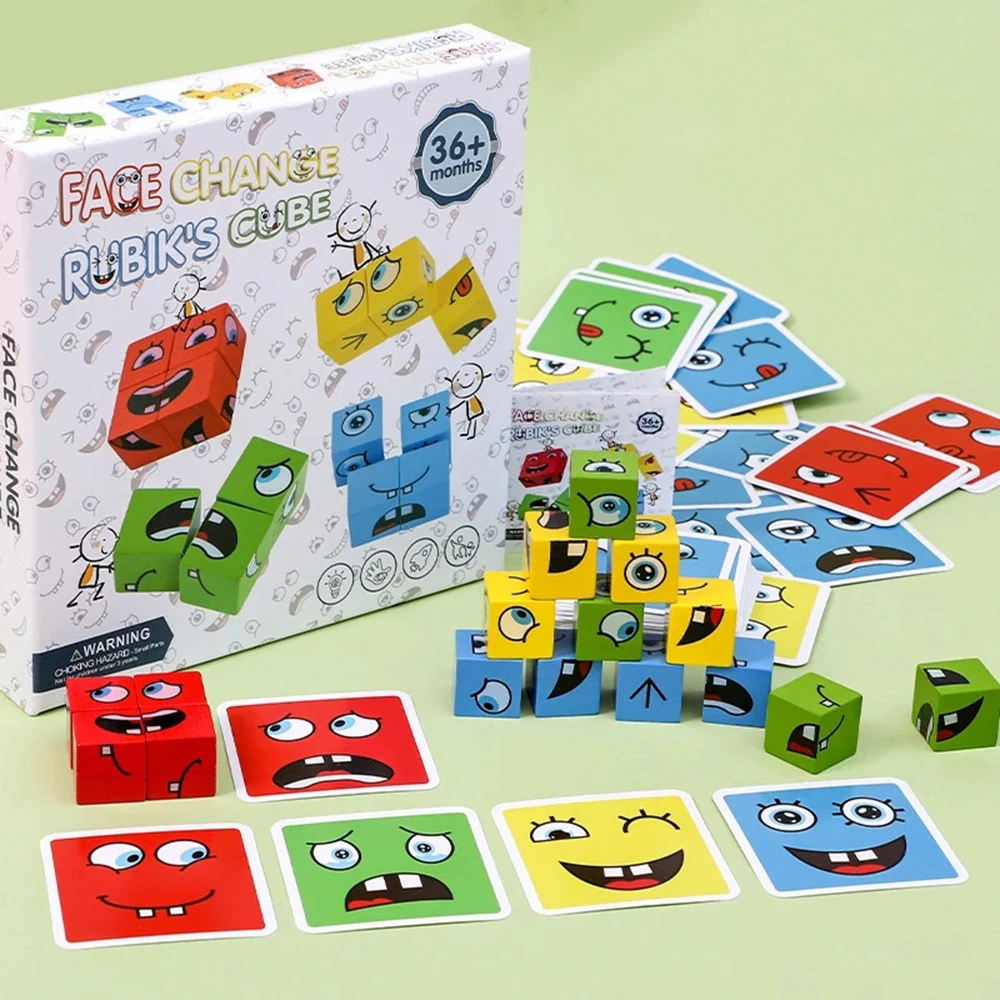 2022 Children's Party Games Expression Puzzle Blocks Parent-Child Interactive Board Games Wooden Challenge Educational Toys
2022 Children's Party Games Expression Puzzle Blocks Parent-Child Interactive Board Games Wooden Challenge Educational Toys