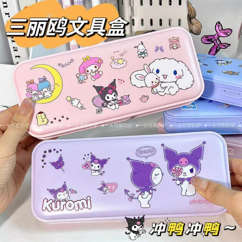 New Sanrio Cartoon Anime Stationery Box Kawaii Double Layer Pencil Box Lovely Learning Stationery Items For Students
New Sanrio Cartoon Anime Stationery Box Kawaii Double Layer Pencil Box Lovely Learning Stationery Items For Students