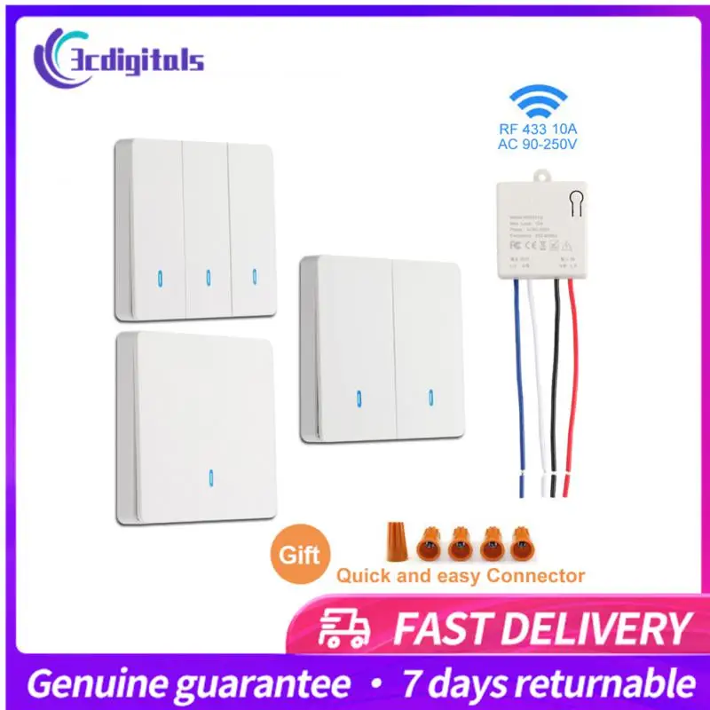Universal 433Mhz Wireless Switch Smart Lmap/LED/Lighting Controller Diese AC85V~265V RF Relay Receiver Board And Wall Switch
Universal 433Mhz Wireless Switch Smart Lmap/LED/Lighting Controller Diese AC85V~265V RF Relay Receiver Board And Wall Switch