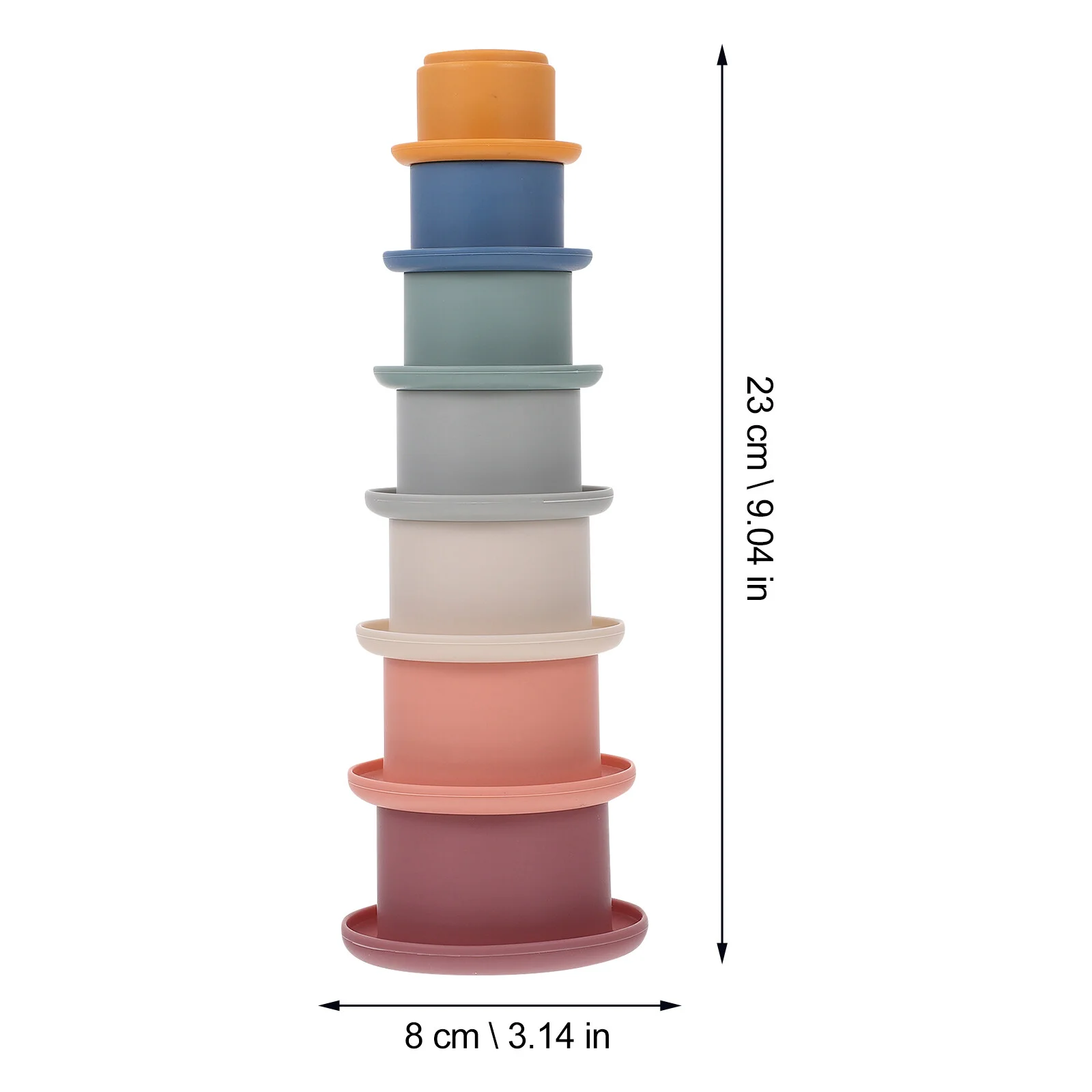 Stacking Cups Interesting Stackable Plaything Silicone Toy Baby Grasping Creative
Stacking Cups Interesting Stackable Plaything Silicone Toy Baby Grasping Creative