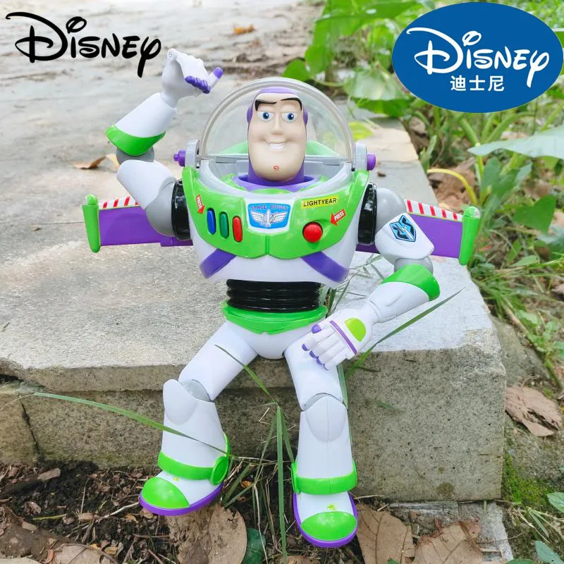 

30cm Disney Toy Story Buzz Lightyear Action Figure Star Command Light Talking Toys Colletible Ornaments Model Kids Birthday Gift