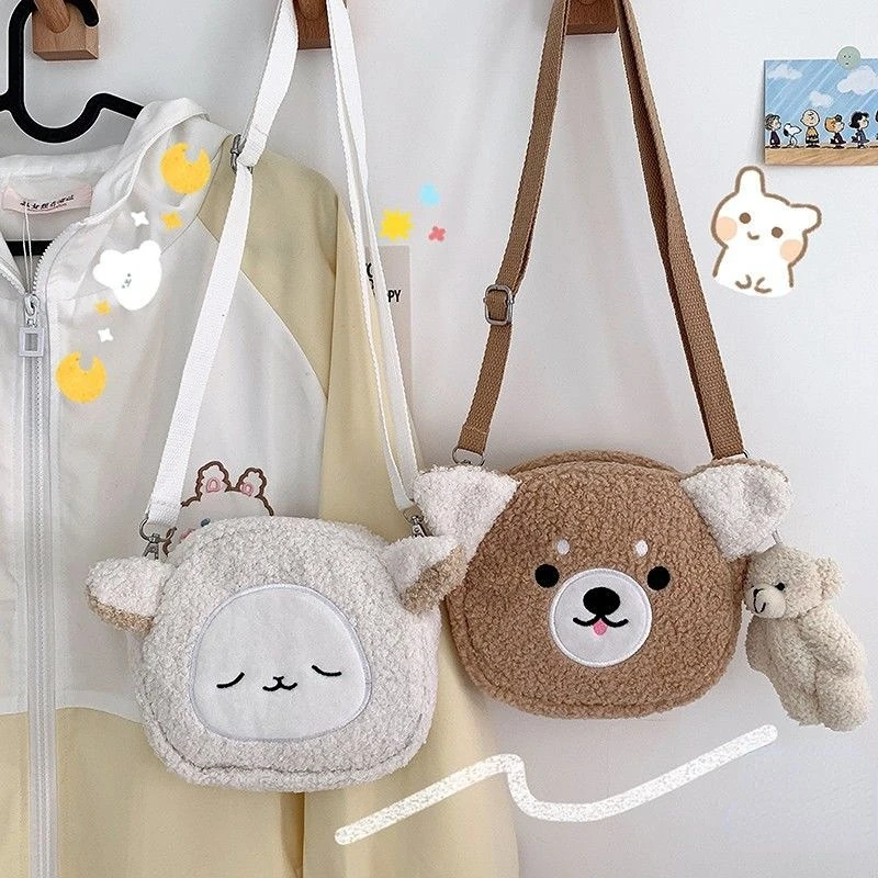 MBTI Cute Cat Shoulder Bag For Women Girl Soft Fluffy Casual Trend Sheep Purse Kawaii Japan Style Dog Versatile Crossbody Bag
MBTI Cute Cat Shoulder Bag For Women Girl Soft Fluffy Casual Trend Sheep Purse Kawaii Japan Style Dog Versatile Crossbody Bag