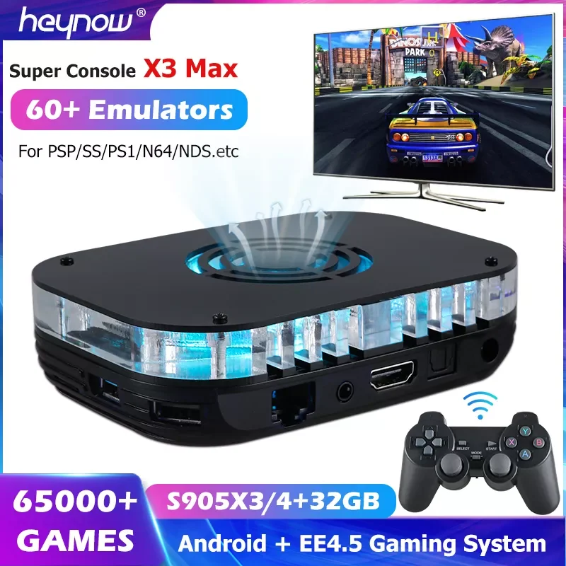 Супер консоль HEYNOW X3 Max с двойной системой, 65000 + игр для NDS/N64/PSP/PS1/аркадная Wi-Fi HD Ретро ТВ, Игровая приставка с охлаждающим вентилятором
Супер консоль HEYNOW X3 Max с двойной системой, 65000 + игр для NDS/N64/PSP/PS1/аркадная Wi-Fi HD Ретро ТВ, Игровая приставка с охлаждающим вентилятором