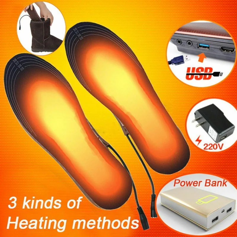 USB Heated Shoe Insoles Electric Foot Warming Pad Feet Warmer Sock Pad Mat Winter Outdoor Sports Heating Insoles Winter Warm
USB Heated Shoe Insoles Electric Foot Warming Pad Feet Warmer Sock Pad Mat Winter Outdoor Sports Heating Insoles Winter Warm