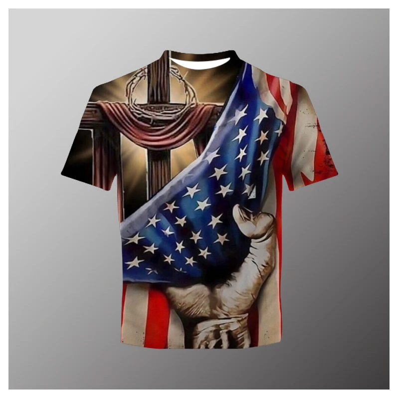2022 American Flag 3D Print Summer Round Neck Oversized Muscle Streetwear Fashion Casual Clothing T Shirts Men's Tops
2022 American Flag 3D Print Summer Round Neck Oversized Muscle Streetwear Fashion Casual Clothing T Shirts Men's Tops