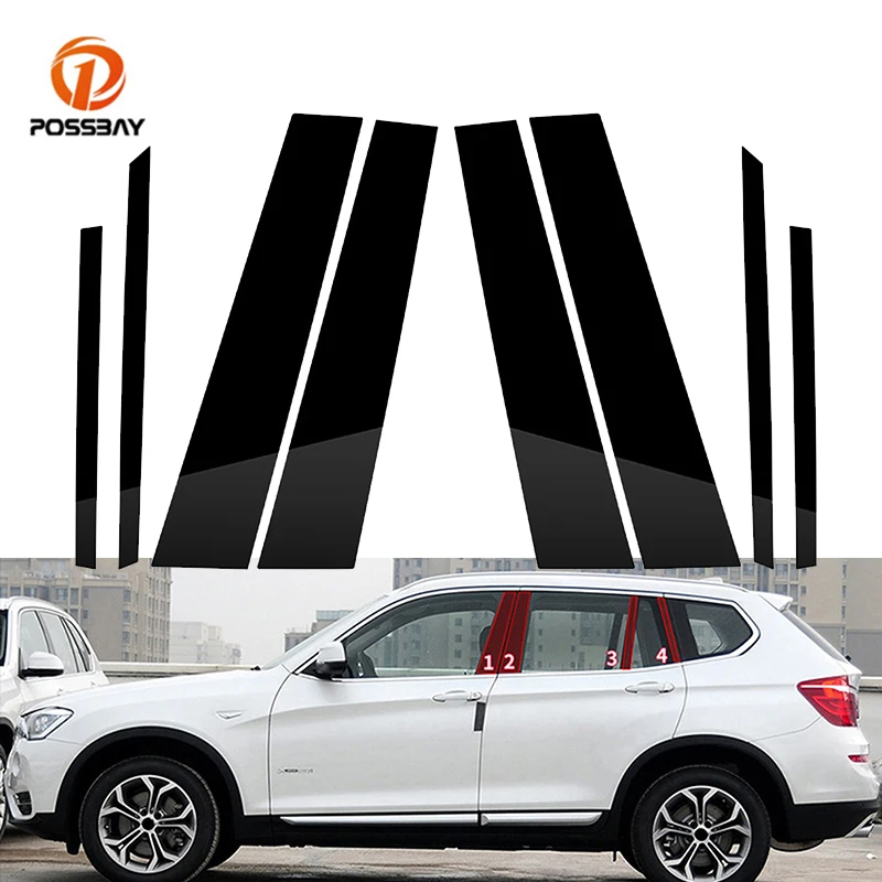 8Pcs/set Car Window Pillar Posts Door Trim Sticker Glossy Black Decal Covers for BMW X3 F25 2011 2012 2013 2014 2015 2016 2017
8Pcs/set Car Window Pillar Posts Door Trim Sticker Glossy Black Decal Covers for BMW X3 F25 2011 2012 2013 2014 2015 2016 2017