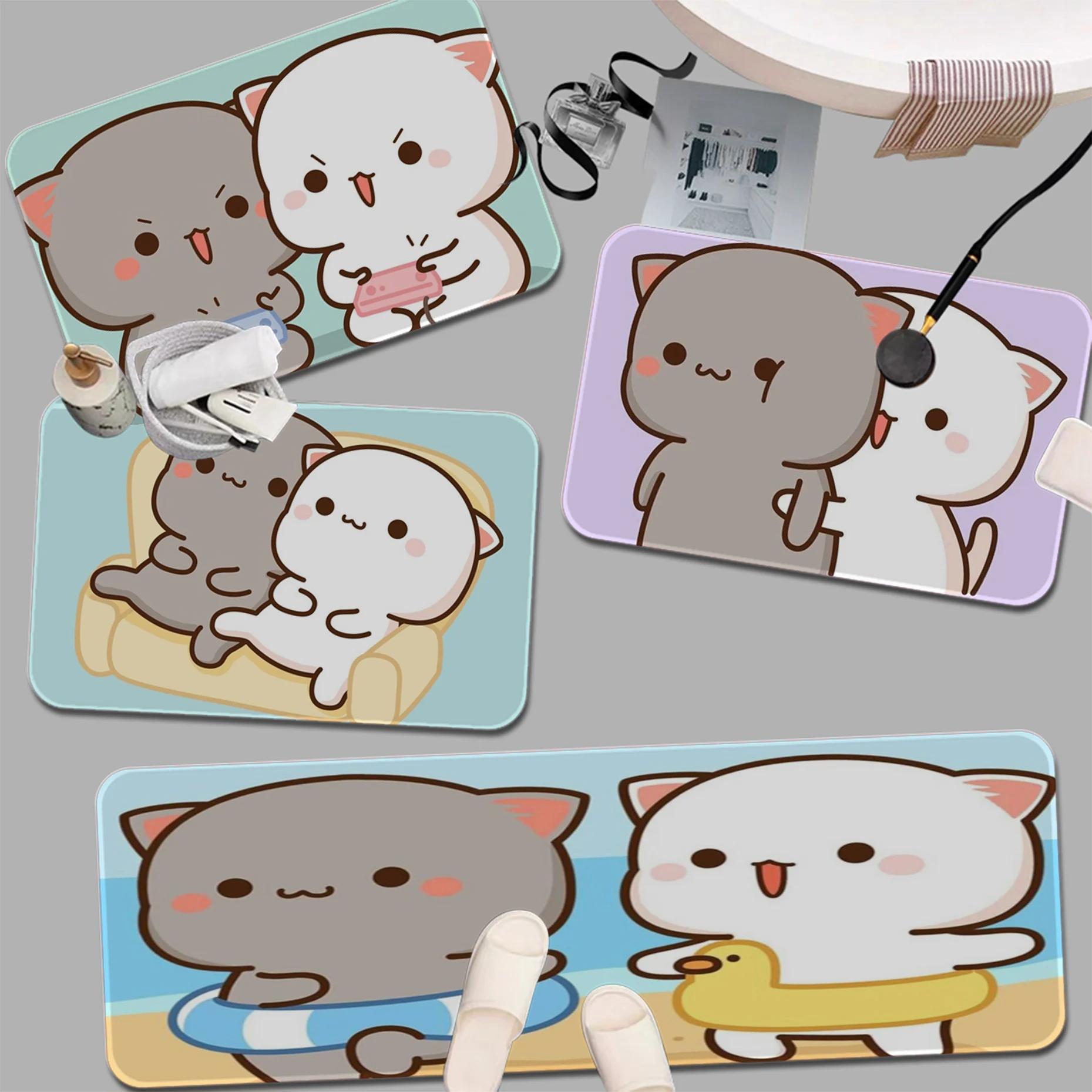 Peach Mochi Cat Kitchen Mat Kids Room Bedroom Decoration Balcony Anti-Slip Doormat Living Room Toilet Rug
Peach Mochi Cat Kitchen Mat Kids Room Bedroom Decoration Balcony Anti-Slip Doormat Living Room Toilet Rug