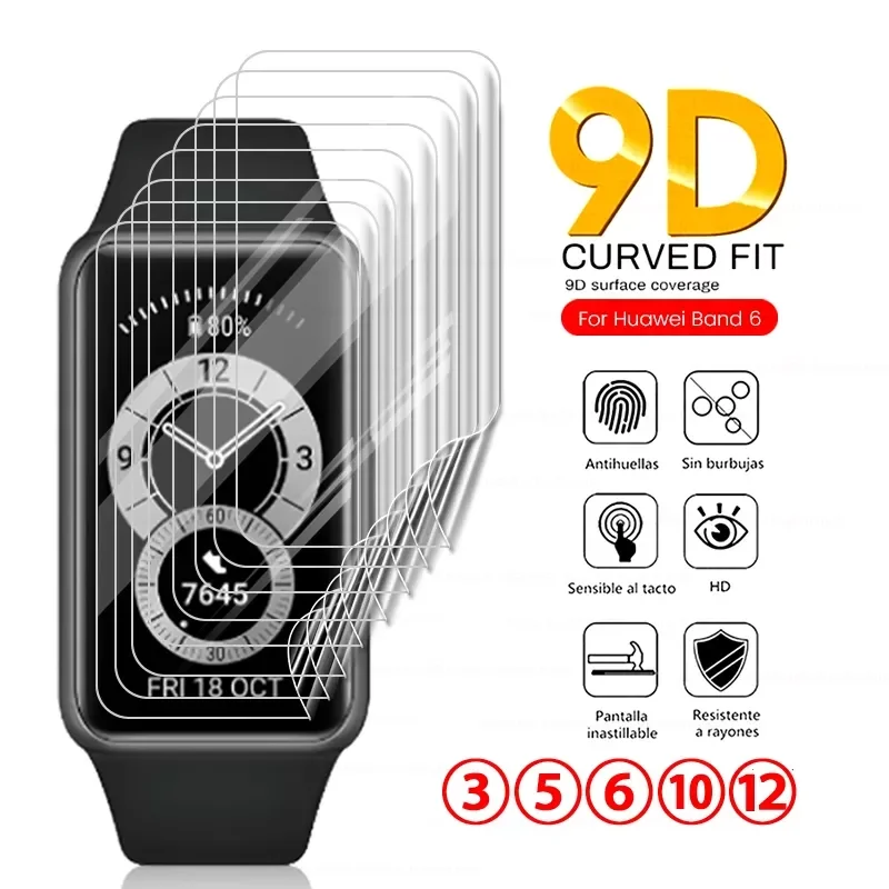 Мягкая Гидрогелевая пленка для Huawei Band 6, 3-12 шт., изогнутая защитная пленка 9D для смарт-браслета Hauwei Huawey Band 6 Pro, не стекло
Мягкая Гидрогелевая пленка для Huawei Band 6, 3-12 шт., изогнутая защитная пленка 9D для смарт-браслета Hauwei Huawey Band 6 Pro, не стекло