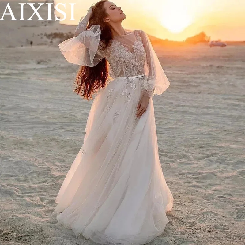 Aixisi Simple A Line 2022 Wedding Dress for Women Robe De Mariee Appliques Lace Vestidos De Novia O-Neck Backless Zipper
Aixisi Simple A Line 2022 Wedding Dress for Women Robe De Mariee Appliques Lace Vestidos De Novia O-Neck Backless Zipper