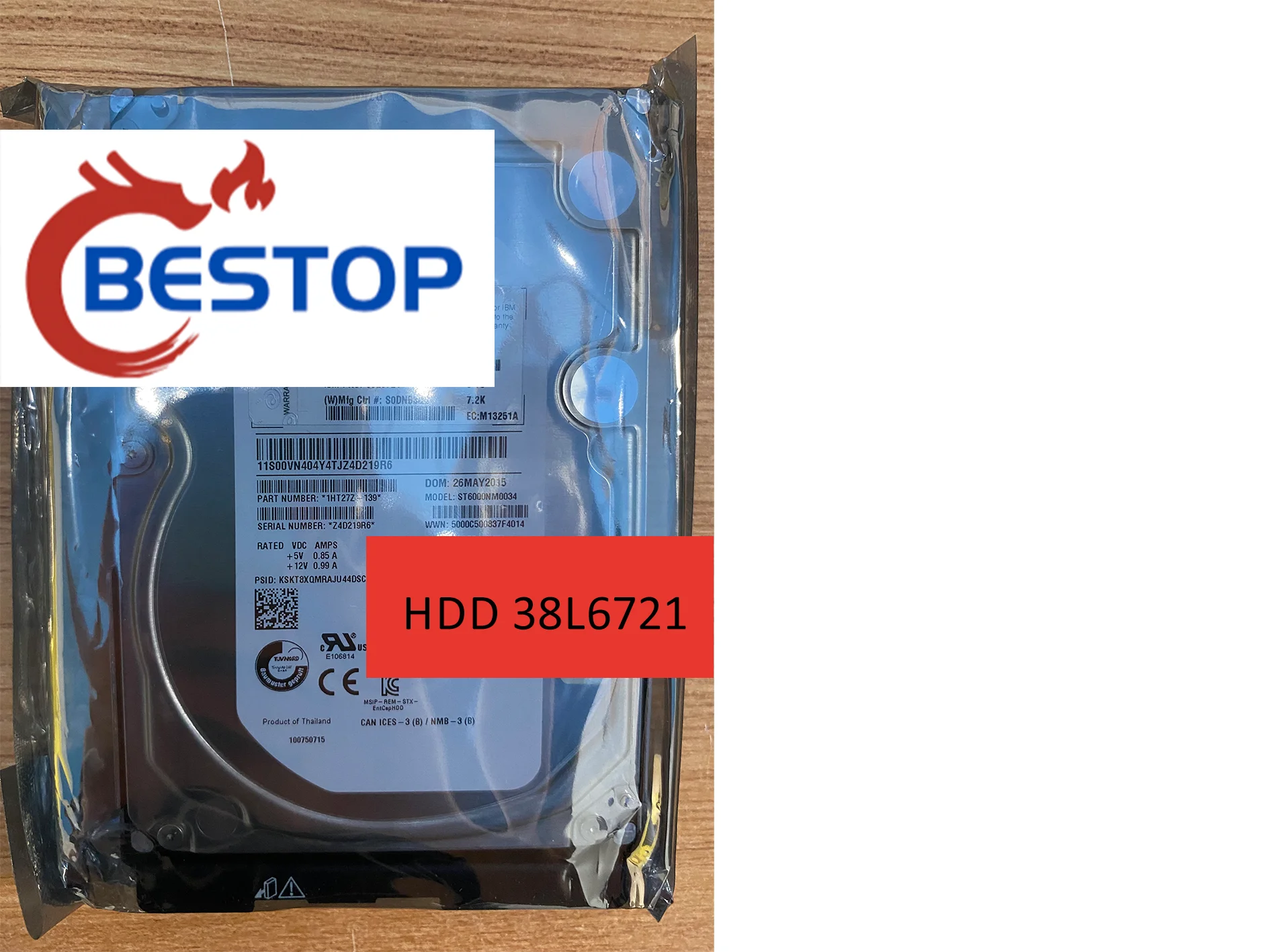 Сервер ST6000NM0034 38L6721 6T 7,2 K системы питания HDD Mfg Technology LLC жесткие диски
Сервер ST6000NM0034 38L6721 6T 7,2 K системы питания HDD Mfg Technology LLC жесткие диски