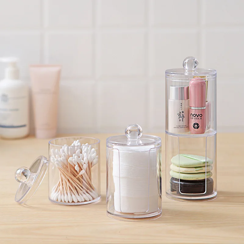Makeup Organizer Cotton Swabs Container Bathroom JarCosmetic Storage Box Jewelry Storage Box Household Storage Accessories
Makeup Organizer Cotton Swabs Container Bathroom JarCosmetic Storage Box Jewelry Storage Box Household Storage Accessories