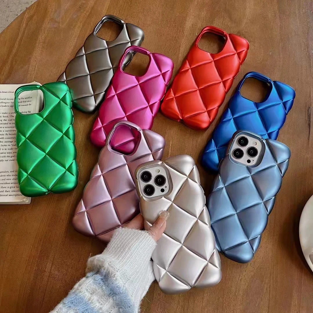 3D Candy Color Luxury Diamond Lattice Phone Case For iPhone 11 12 13 Pro max Plain Cute Soft Back Cover Cases
3D Candy Color Luxury Diamond Lattice Phone Case For iPhone 11 12 13 Pro max Plain Cute Soft Back Cover Cases