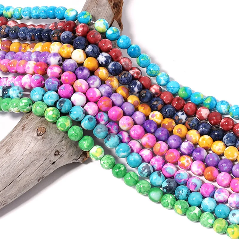 38-62pcs/Strand Colorful Round Natural Stone Beads Rainstone Beads for Jewelry Making Loose Spacer Beads DIY Bracelet Necklace
38-62pcs/Strand Colorful Round Natural Stone Beads Rainstone Beads for Jewelry Making Loose Spacer Beads DIY Bracelet Necklace