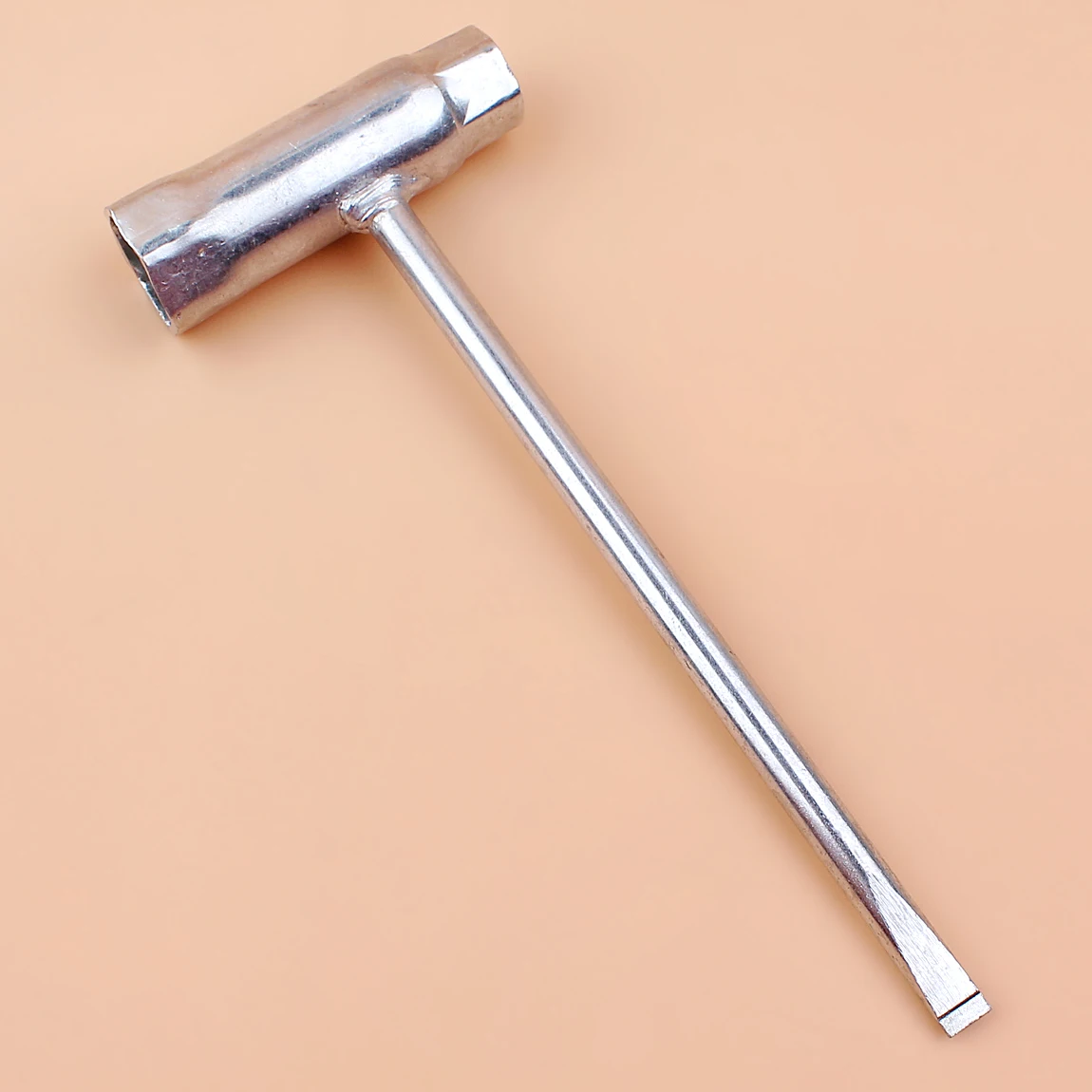 Spark Plug Socket Wrench 13.5mm & 19mm Stainless Steel Spanner For Gasoline Chainsaw and Brush Cutter
Spark Plug Socket Wrench 13.5mm & 19mm Stainless Steel Spanner For Gasoline Chainsaw and Brush Cutter
