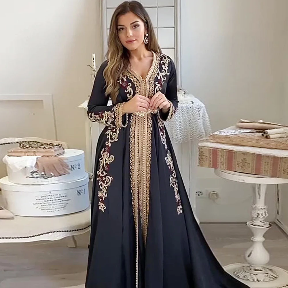 Latest Navy Moroccan Kaftan Evening Dress 2022 A Line Caftan Prom Gown Embroidery Wedding Dubai Muslim Party Marocain Kaftan
Latest Navy Moroccan Kaftan Evening Dress 2022 A Line Caftan Prom Gown Embroidery Wedding Dubai Muslim Party Marocain Kaftan