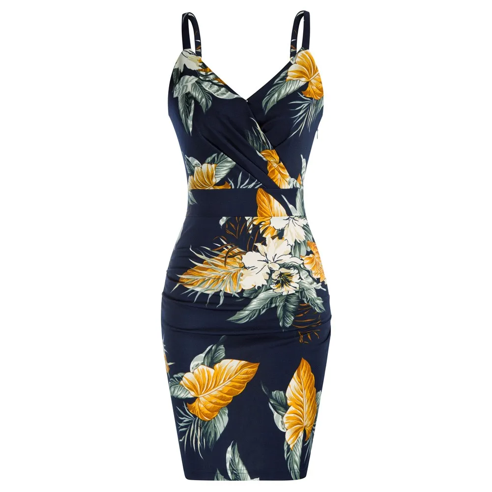 Curlbiuty Dress Women Cross Pleated Bodycon Dress Floral Print Spaghetti Straps Surplice V-Neck Summer Sundresses 2022
Curlbiuty Dress Women Cross Pleated Bodycon Dress Floral Print Spaghetti Straps Surplice V-Neck Summer Sundresses 2022