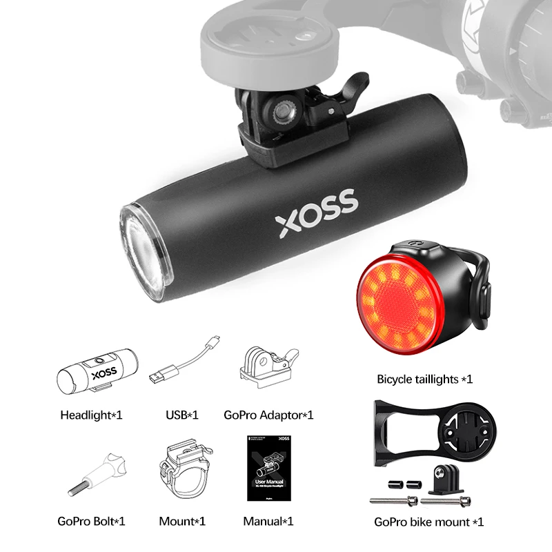 XOSS XL-400 Bicycle Light Headlight Waterproof USB Rechargeable MTB Front Lamp 400Lumen Bicycle Flashlight Lamp Accessories
XOSS XL-400 Bicycle Light Headlight Waterproof USB Rechargeable MTB Front Lamp 400Lumen Bicycle Flashlight Lamp Accessories