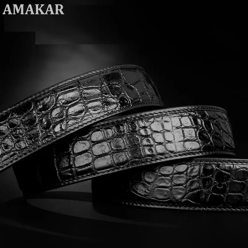 Crocodile Belts Without Buckles Genuine Leather Belt No Buckle Luxury Alligator Skin Waist Belt For Men 3.8 Cm Designer Belts
Crocodile Belts Without Buckles Genuine Leather Belt No Buckle Luxury Alligator Skin Waist Belt For Men 3.8 Cm Designer Belts