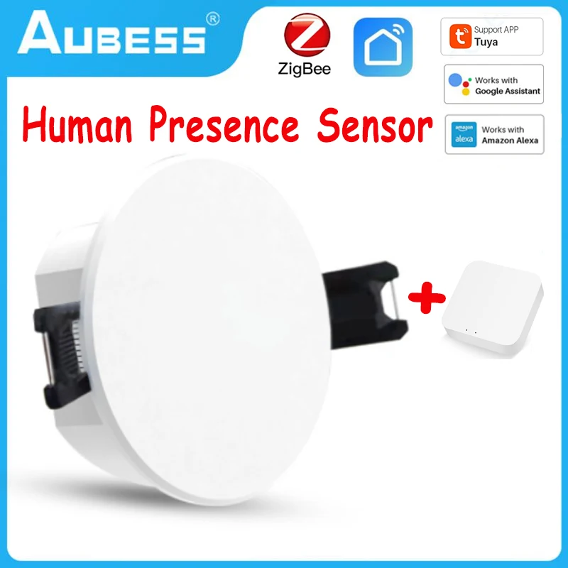 Tuya Smart ZigBee 3.0 Ceiling-mounted Smart Human Presence Sensor Human Body Motion Detection Sensor Smart Life APP-key Control 
Tuya Smart ZigBee 3.0 Ceiling-mounted Smart Human Presence Sensor Human Body Motion Detection Sensor Smart Life APP-key Control