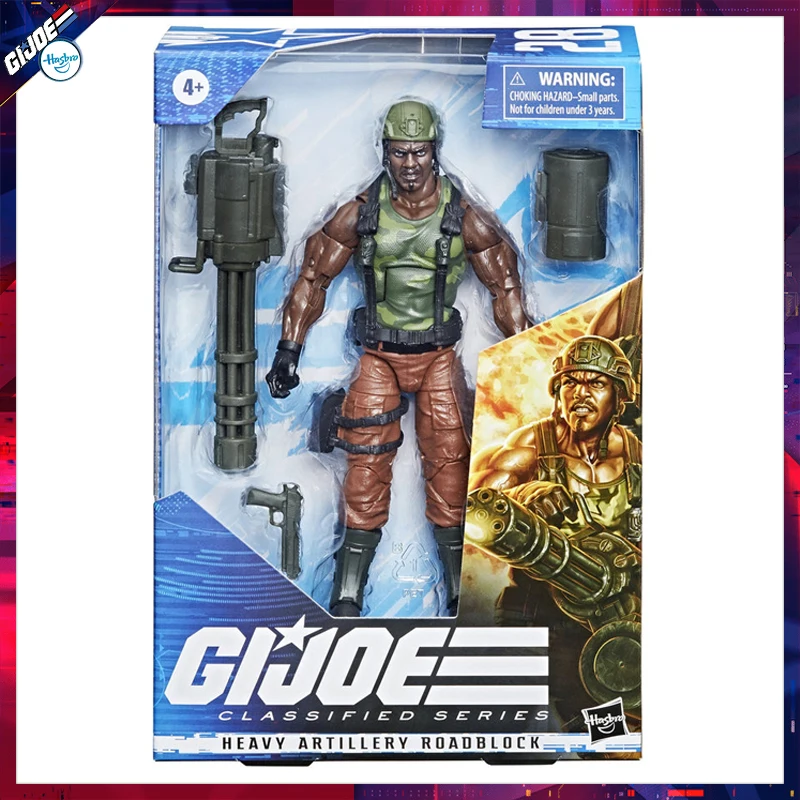Hasbro G.I. Joe Classified Series Heavy Artillery Roadblock Action Figure 6 Inch Scale Authentic New Collectible Toys F2846
Hasbro G.I. Joe Classified Series Heavy Artillery Roadblock Action Figure 6 Inch Scale Authentic New Collectible Toys F2846