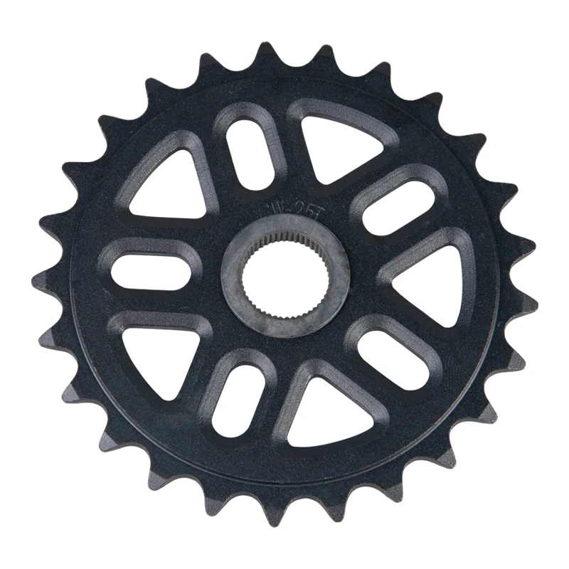BMX Sprocket 25T aluminum 1/2"*1/8"*25T with pin holes suitable for 48T-19mm cranks
BMX Sprocket 25T aluminum 1/2"*1/8"*25T with pin holes suitable for 48T-19mm cranks