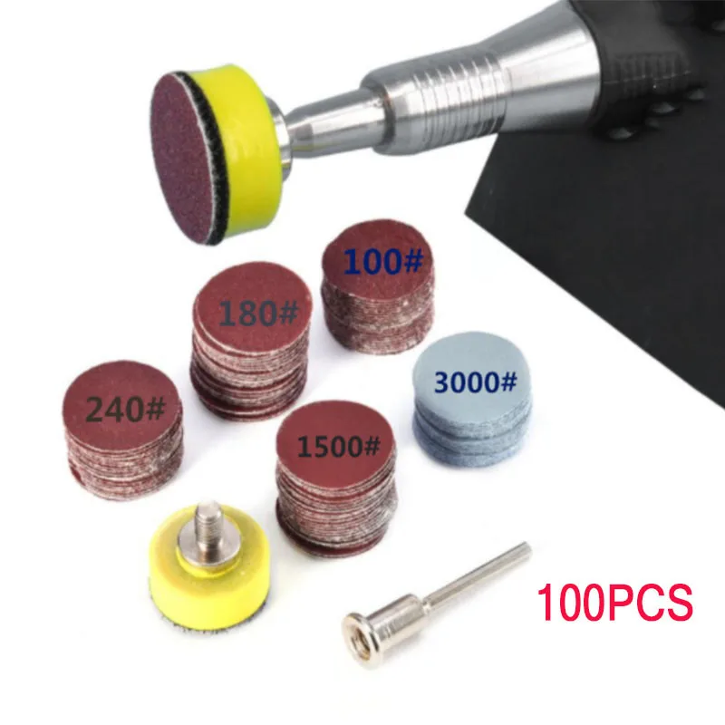 100Pcs 25mm Sanding Discs Pad 1/2inch 100-3000 Grit Abrasive Polishing Pad Kit for Dremel Rotary Tool Sandpapers Accessories
100Pcs 25mm Sanding Discs Pad 1/2inch 100-3000 Grit Abrasive Polishing Pad Kit for Dremel Rotary Tool Sandpapers Accessories