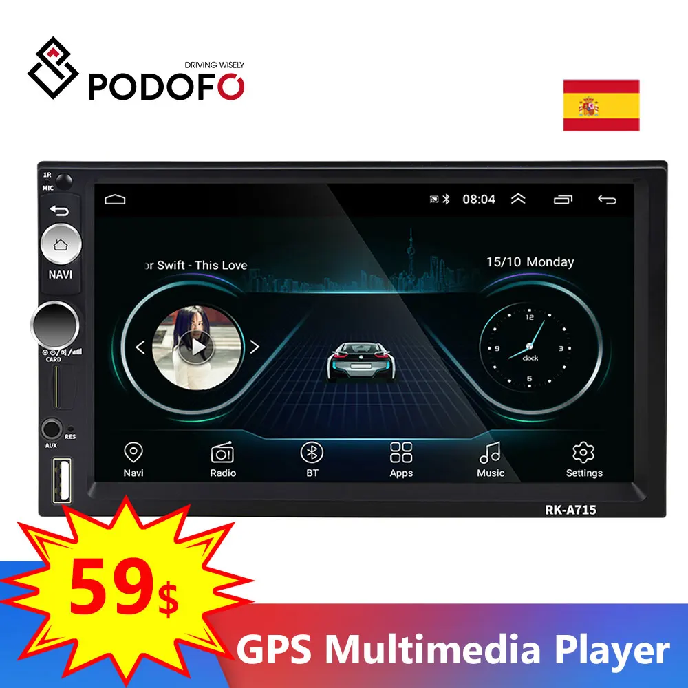 Автомагнитола Podofo, 2 Din, Android 9,1, 7 дюймов, Bluetooth, сенсорный экран
Автомагнитола Podofo, 2 Din, Android 9,1, 7 дюймов, Bluetooth, сенсорный экран