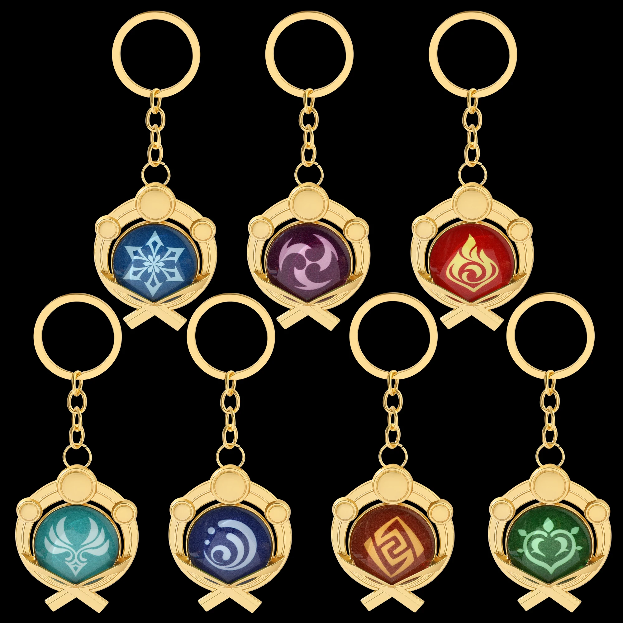 Game Genshin Impact Metal Keychain Glass Material Eye of God Pendant Keyrings for Car Key Backpack Accessories Gifts for Fans
Game Genshin Impact Metal Keychain Glass Material Eye of God Pendant Keyrings for Car Key Backpack Accessories Gifts for Fans
