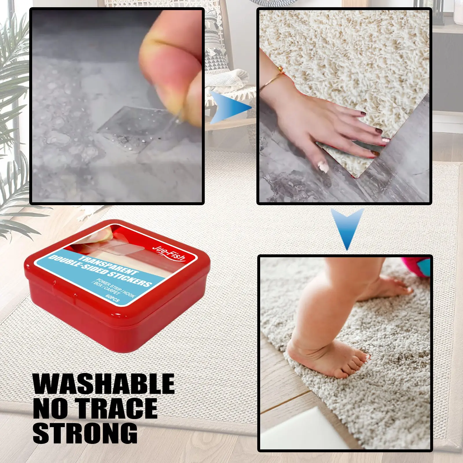 60Pcs Super Strong double sided tape Waterproof no trace Self Adhesive Acrylic Pad Two Sides Sticky for Car Home Office School
60Pcs Super Strong double sided tape Waterproof no trace Self Adhesive Acrylic Pad Two Sides Sticky for Car Home Office School