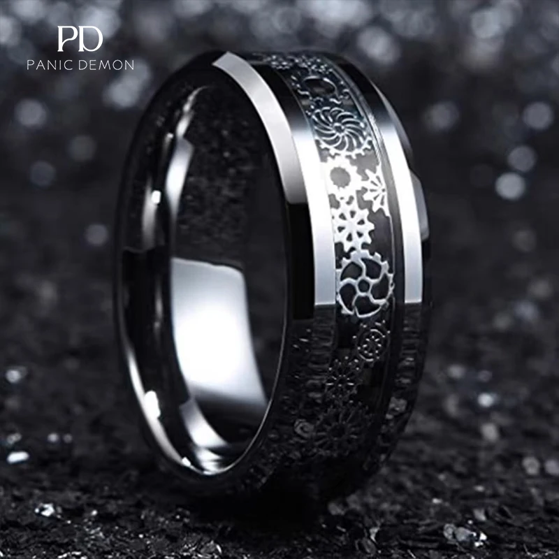 2023 Titanium Steel Fashion Popular Men's Couple Wedding Bling Ring Men Ring 8MM Black and Blue Gear Patch Creation Jewelry
2023 Titanium Steel Fashion Popular Men's Couple Wedding Bling Ring Men Ring 8MM Black and Blue Gear Patch Creation Jewelry