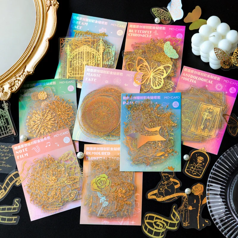 45Pcs Original Laser Gold Sticker Bag Ins Literary Diy Collage Notebook Scrapbook Waterproof Butterfly Sticker Decoration Girl
45Pcs Original Laser Gold Sticker Bag Ins Literary Diy Collage Notebook Scrapbook Waterproof Butterfly Sticker Decoration Girl