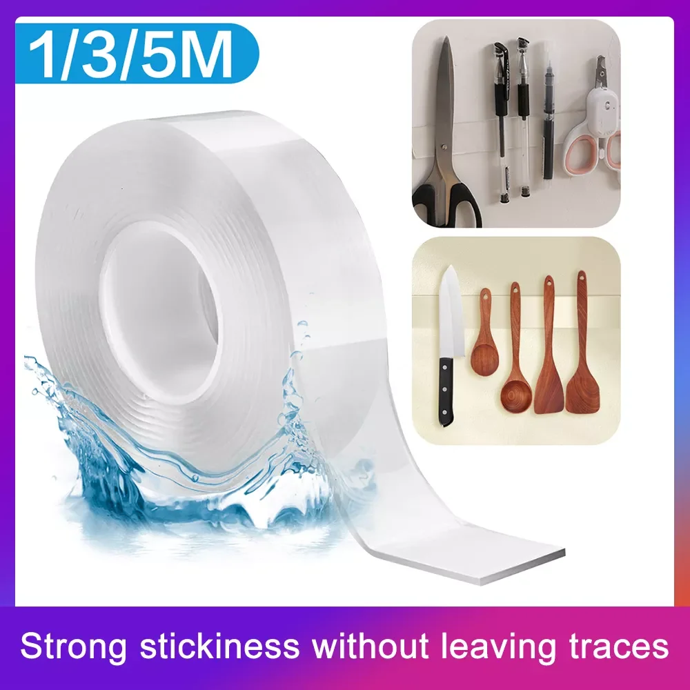 Double Sided Tape Heavy Duty Reusable Adhesive Transparent Glue Stickers Suit for Kitchen Bathroom Supplies Decoration
Double Sided Tape Heavy Duty Reusable Adhesive Transparent Glue Stickers Suit for Kitchen Bathroom Supplies Decoration