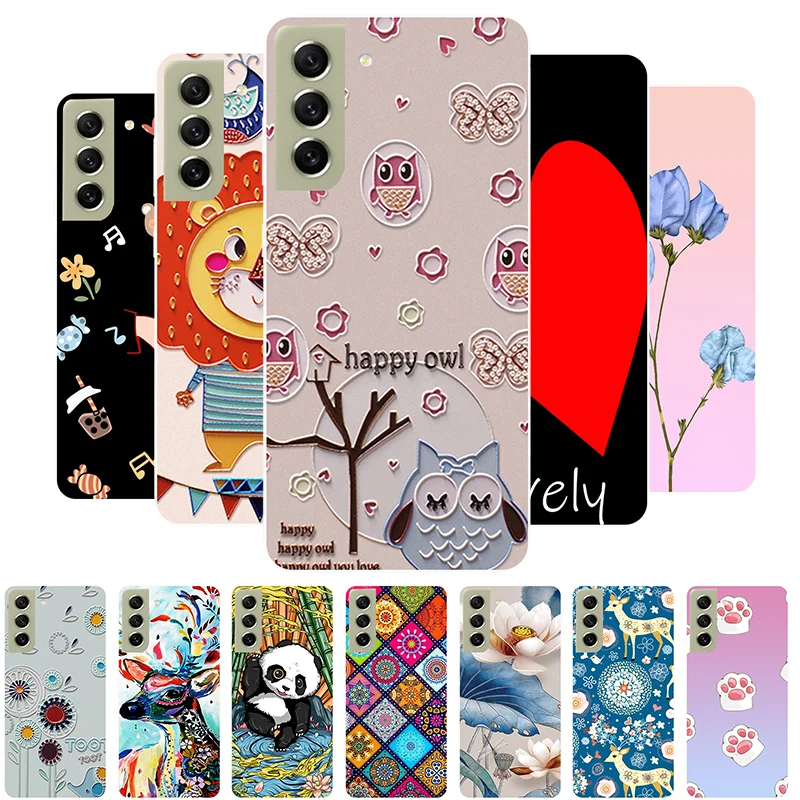 Phone Case For Samsung Galaxy S21 FE Case 3D Emboss Cute Silicone Cover For Samsung S21 Plus Soft Case for S21 Ultra S21FE Coque 
Phone Case For Samsung Galaxy S21 FE Case 3D Emboss Cute Silicone Cover For Samsung S21 Plus Soft Case for S21 Ultra S21FE Coque