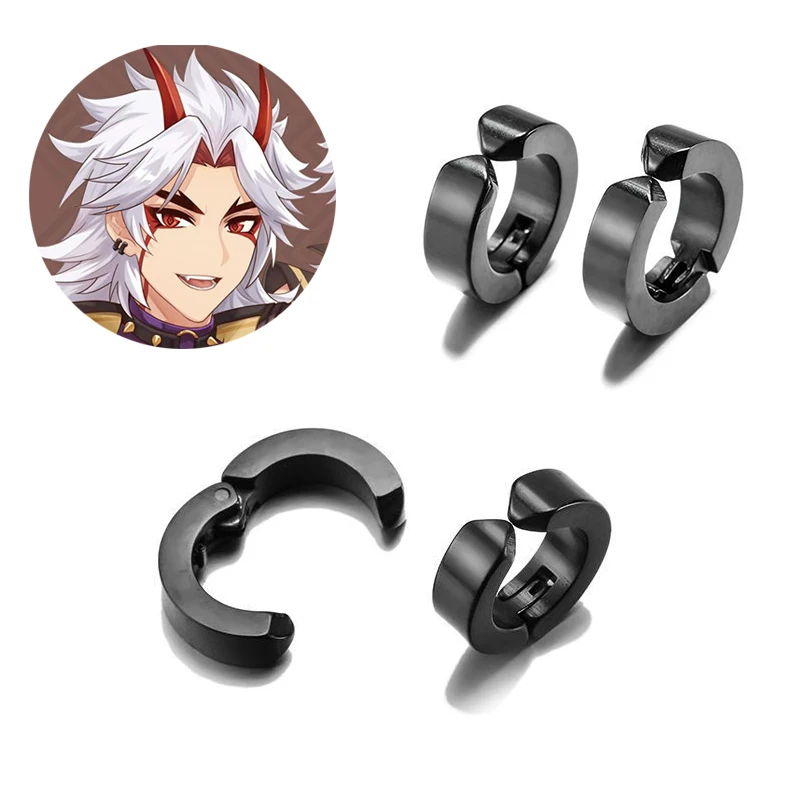 Hot Genshin Impact Arataki Itto Cosplay Earrings Ear Clip Hu Tao Tartaglia Venti Kaeya Qiqi Cos Earrings Prop Accessories Gifts 
Hot Genshin Impact Arataki Itto Cosplay Earrings Ear Clip Hu Tao Tartaglia Venti Kaeya Qiqi Cos Earrings Prop Accessories Gifts