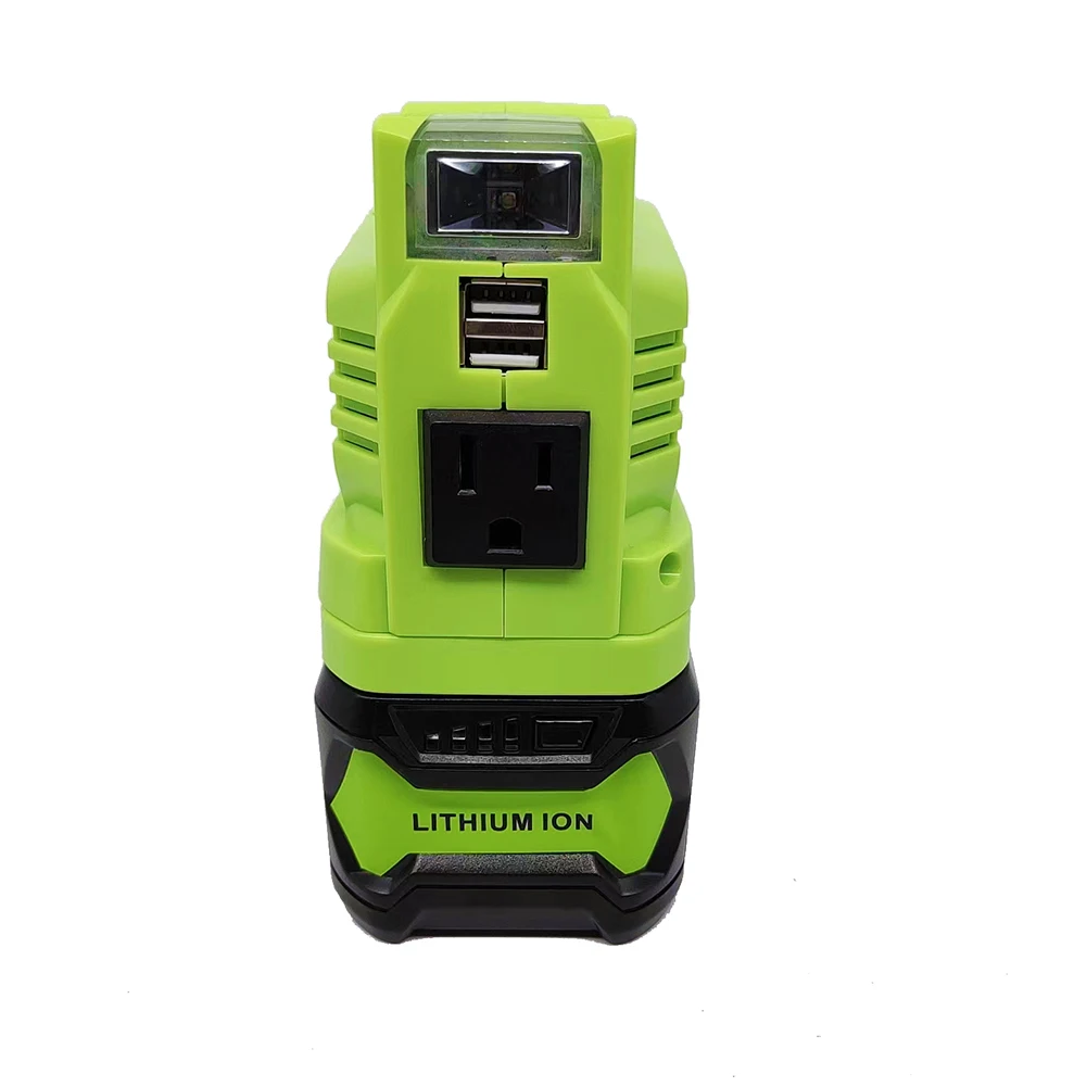 Power Supply Inverter For Ryobi Power Source Li-Ion 150W USB 5V 2.4A Output 200 Lumens 150W 1.25A 120V Outdoor Camping
Power Supply Inverter For Ryobi Power Source Li-Ion 150W USB 5V 2.4A Output 200 Lumens 150W 1.25A 120V Outdoor Camping